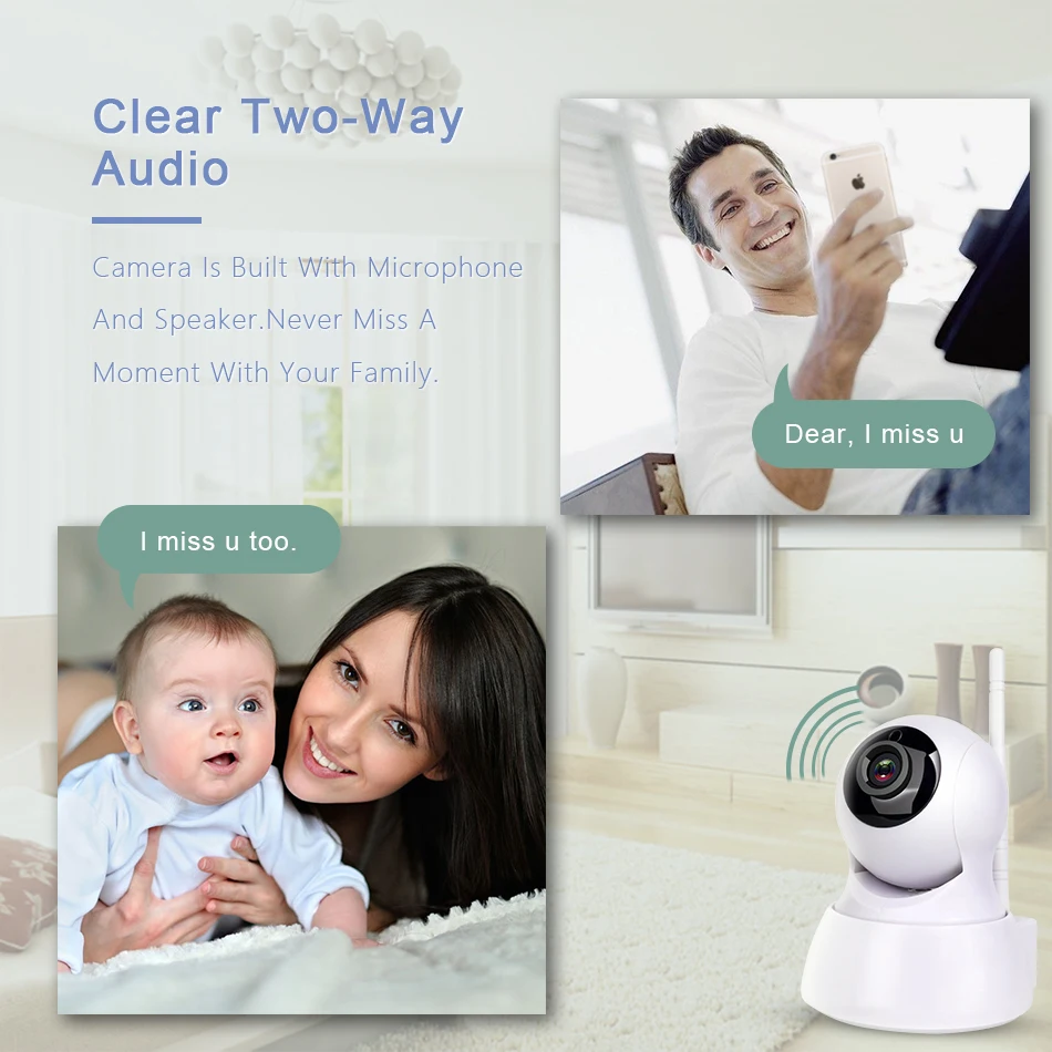 IP Camera Wi-Fi CCTV Indoor Webcam Onvif Looline Motion Detection Baby Monitor Security Surveillance Camera Looline