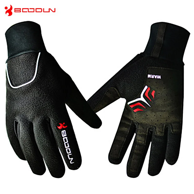 

Winter Outdoor Sport Gloves Cycling Gloves Anti-slip Windproof Motorcycle Bike Gloves Anti-shock Full Finger Mtb Gloves For Men