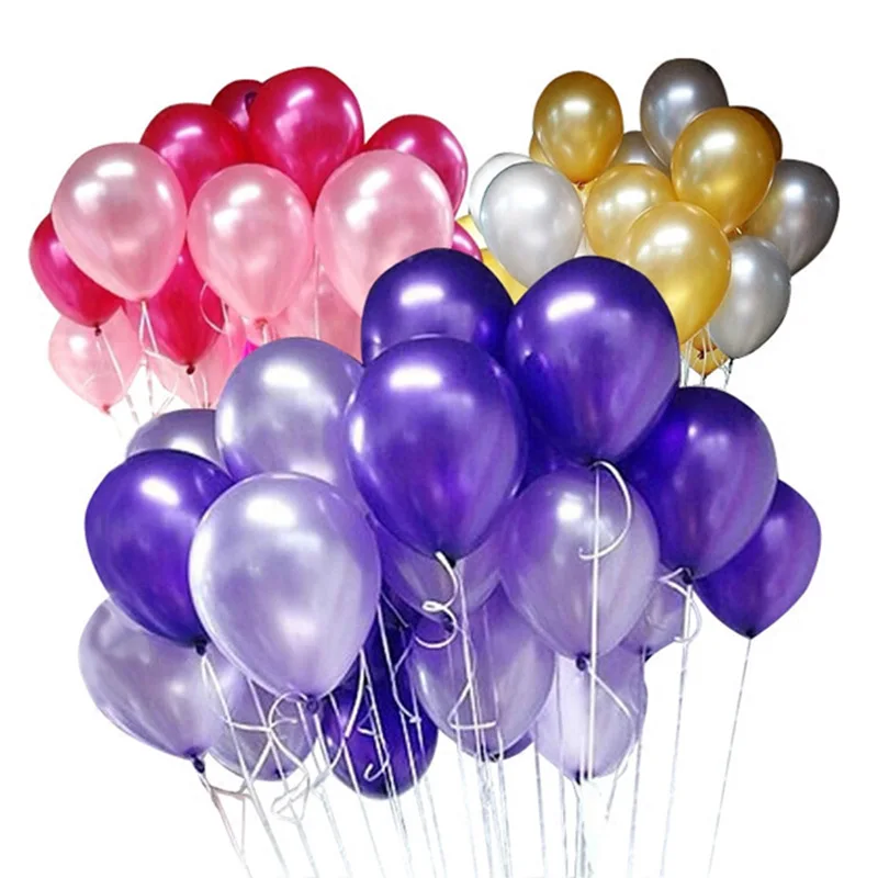 

100 pcs/pack 10 inch thick 2.2g pearlized round latex balloon wedding decoration balloons party balloons