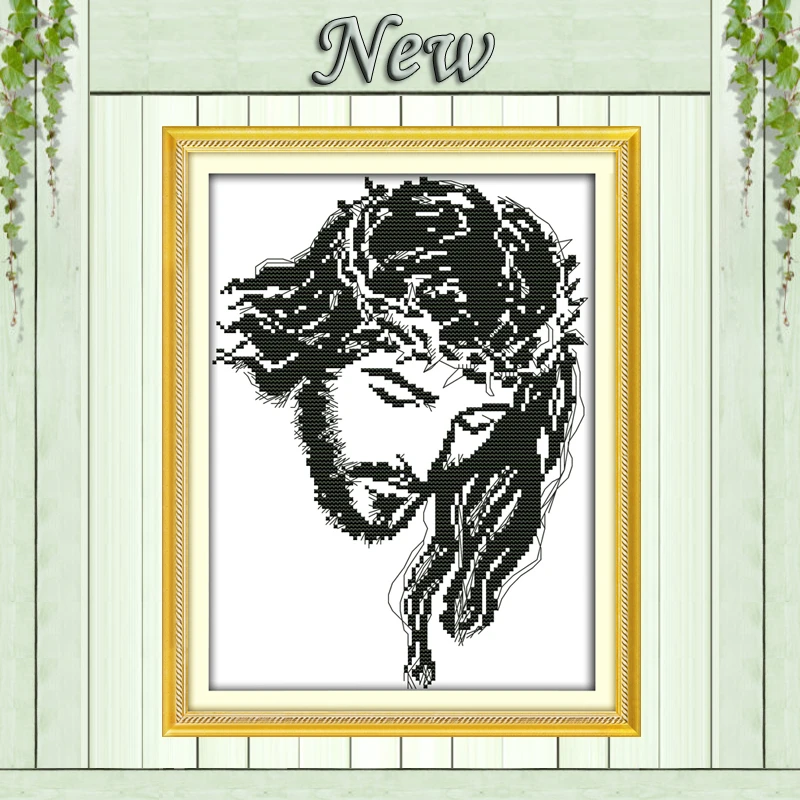 

Jesus meditation,11CT Counted printed on Canvas DMC 14CT Cross Stitch Embroidery kit,Needlework Set,DIY crafts House wall Decor