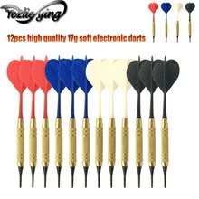 12 Sets / Set of 17g Soft Tip Darts Outdoor Sports Shooting Practice Darts Game Darts Carry 80 Sticks Soft Darts Head