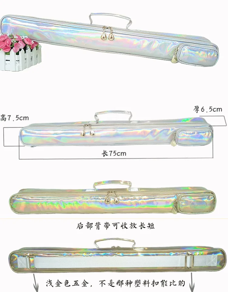 75cm creative gifts for girl lady kid professional portable beautiful flute bag case soft gig padded cover box backpack shoulder