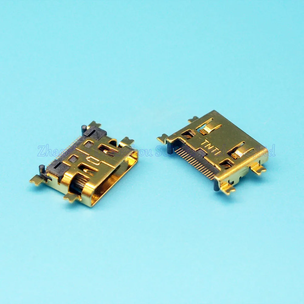 100 шт./лот позолота HDMI Женский гнездо 19pin разъем, Mini HDMI C Тип разъем Бесплатная доставка