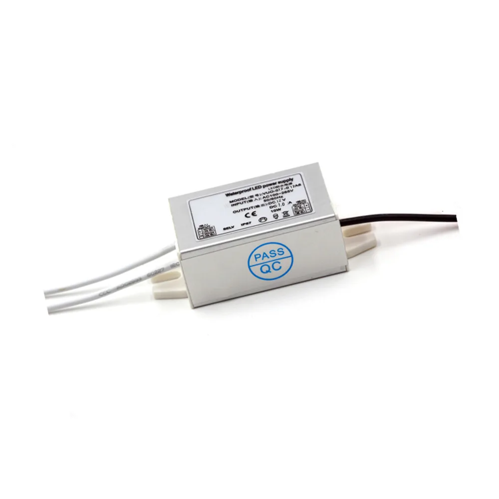 12W LED Driver DC12V CE RoHS подача электропитания Waterproof IP67|Трансформаторы систем освещения|