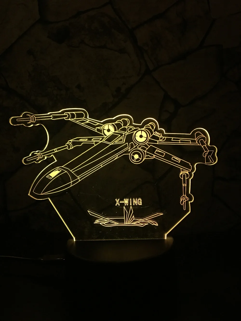 HTB19ECyclDH8KJjy1zeq6xjepXaU.jpg_ Lampka 3D Star Wars X-Wing