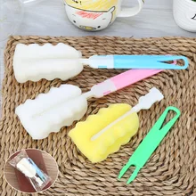 Детские бутылки губка щетка стеклянные молочные бутылки соски очистки