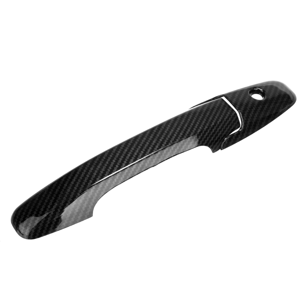 For Honda Civic 2006-2011 4pcs Chrome Carbon Fiber Style Side Door Handle Cover Trim Hole Trim Decoration Car Styling Mayitr