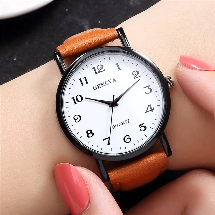 

Luxury Wrist Watch Women's Watch Fashion Ladies PU Bracelet Quartz Clock Female Gift For Girl Dress Clock Hours relogio femenino
