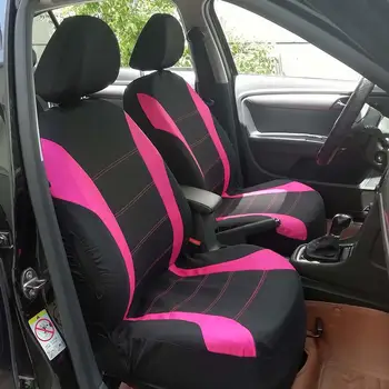 

4pcs/set Car Seat Covers Set Universal Polyester Seats Protector Comfortable Dustproof Headrest Car Front Back Seat Cushions