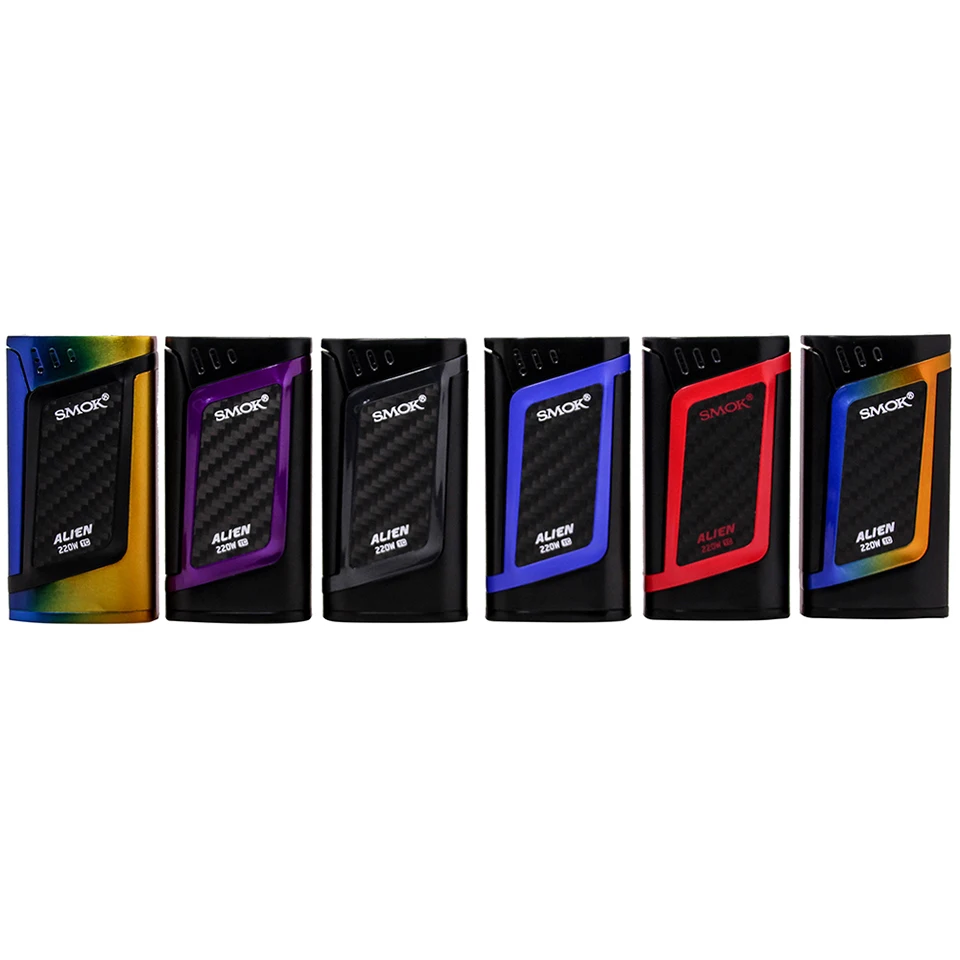 Original SMOK alien TC Box Mod 220w Electronic Cigarette Vape For TFV8 Big Baby Atomizer Tank VS SMOK Procolor 225W TC Box Mod (5)