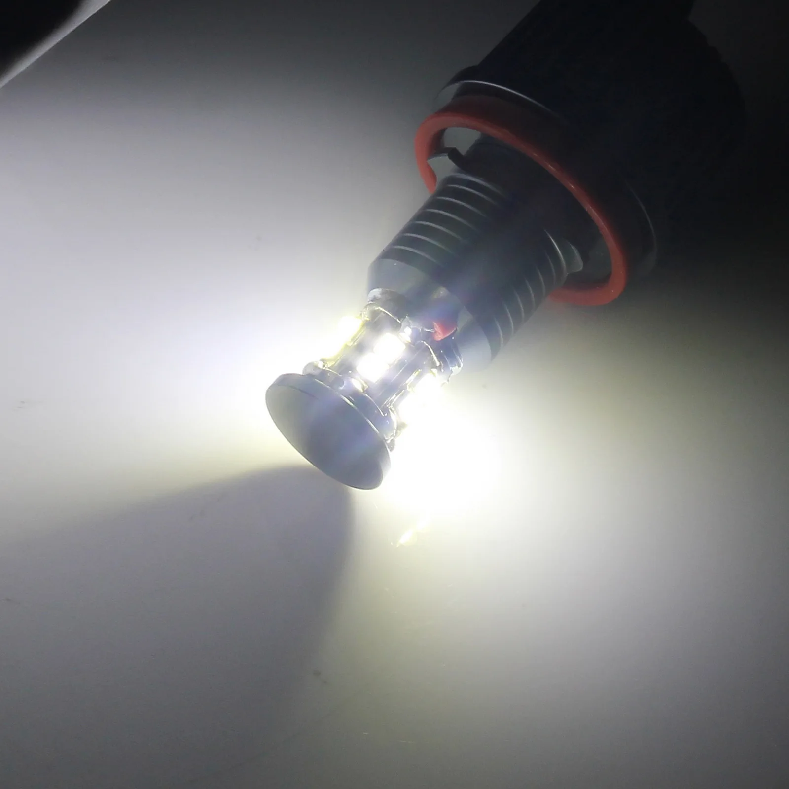 ANGRONG для BMW LED Ангельские Глазки 120 Вт галогенная лампа H8 E82 E90 E92 E60 E61 E63 E84