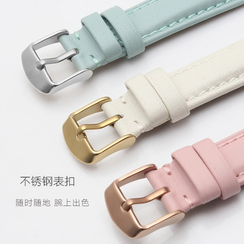 

New lady simple watch strap white gray watchband accessories 12 14 16 18 20mm for JONAS&VERUS citizen gift tools free of postage