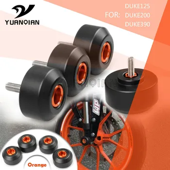 

2019 Motorcycle Front Rear Fork Frame Slider Protector for KTM Duke 390 RC 250 DUKE 125/200 2013 ktm duke390 valblokken