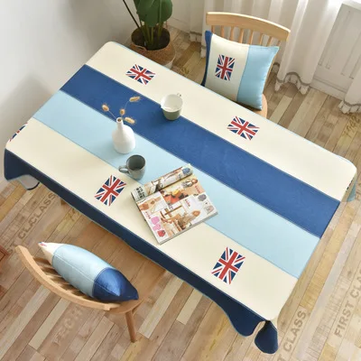 Современный простой стиль водонепроницаемая скатерть с геометрическим принтом