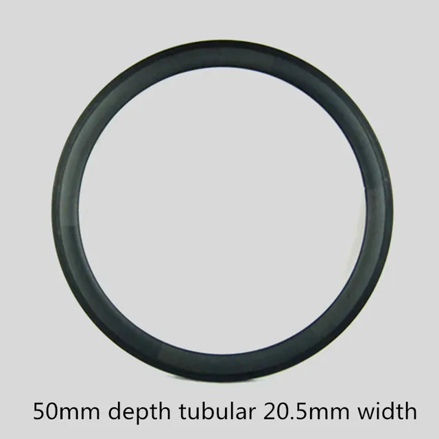 Cheap 2 Pieces Bicycle Rims 50 mm Depth With 20.5 mm Width Bike Wheels 700C Tubular Tire 3K/UD Glossy Or Matte Surface Road Bike Rims