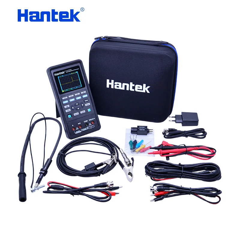 Цифровой автомобильный осциллограф Hantek2D82AUTO + мультиметр источник сигнала