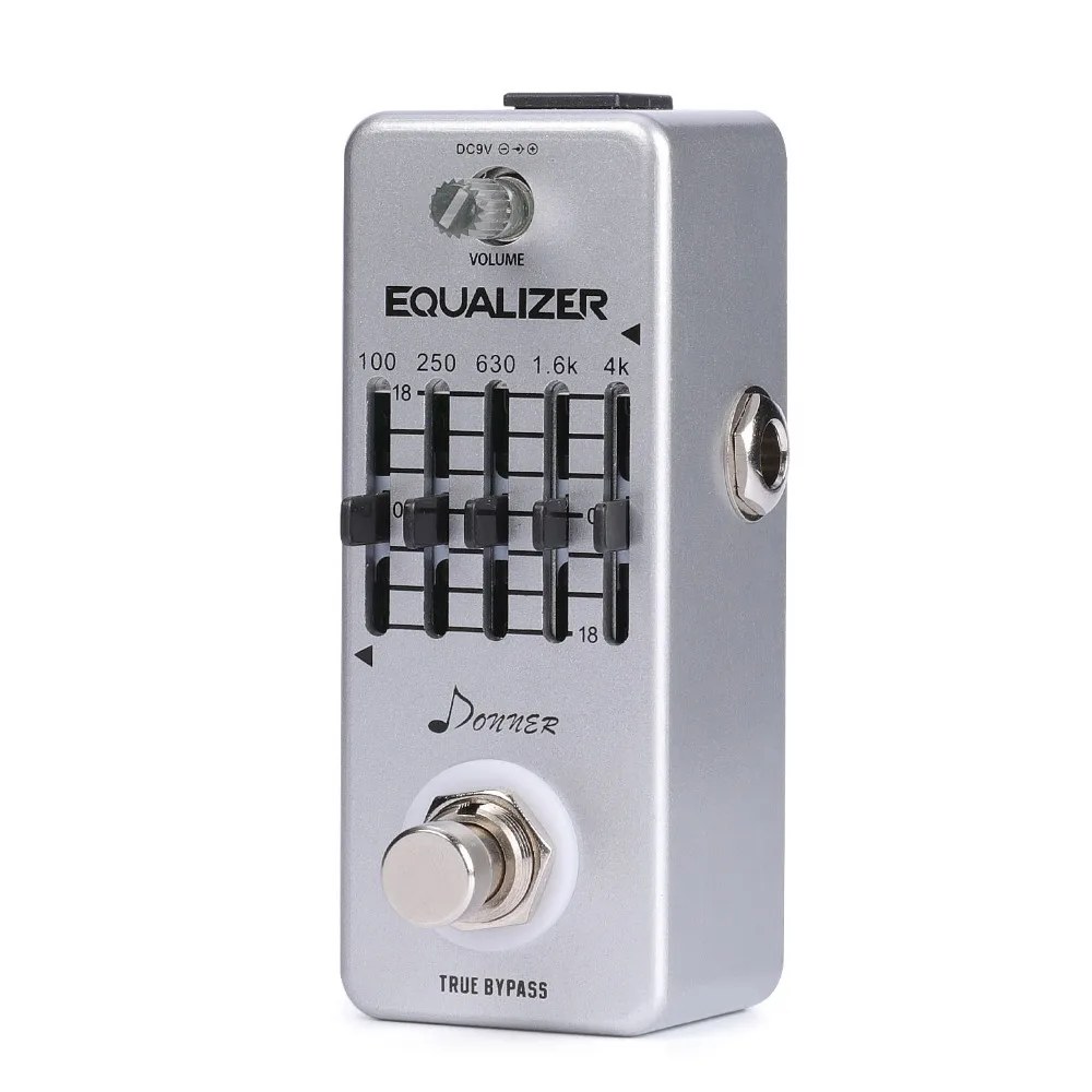 Donner Micro Equalizer Guitar Effect Pedal 5-Band EQ Graphic Electric Guitar Pedals Part Accessories Aluminium-alloy True Bypass Donner Micro Equalizer Guitar Effect Pedal 5-Band EQ Graphic Electric Guitar Pedals Part Accessories Aluminium-alloy True Bypass