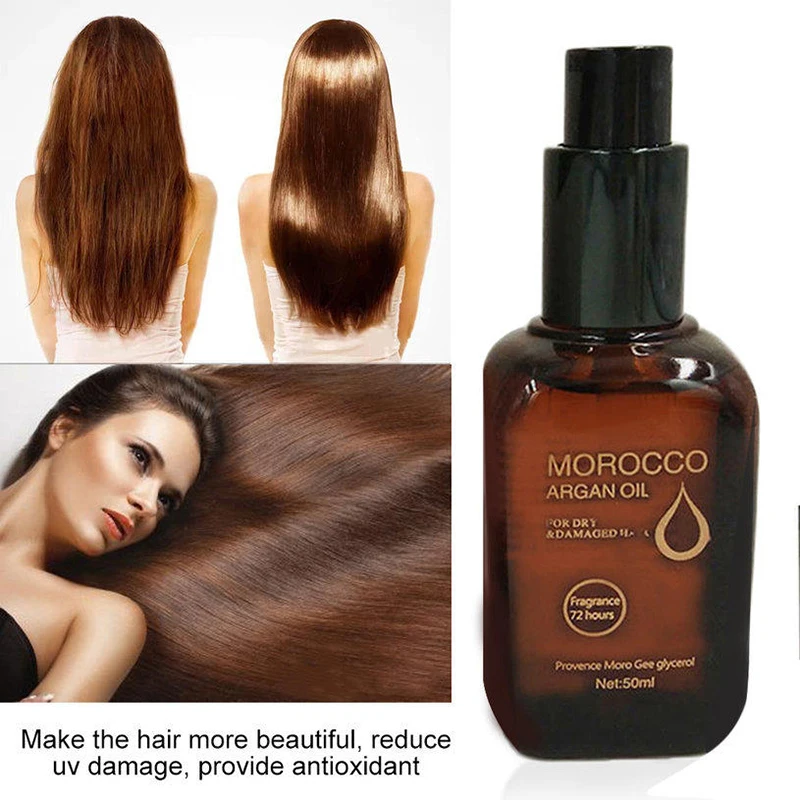 50 мл Увлажняющий марокканский аргановый масло для волос масло из австралийского ореха сухие типы волос многофункциональные волосы и уход за кожей головы TSLM1