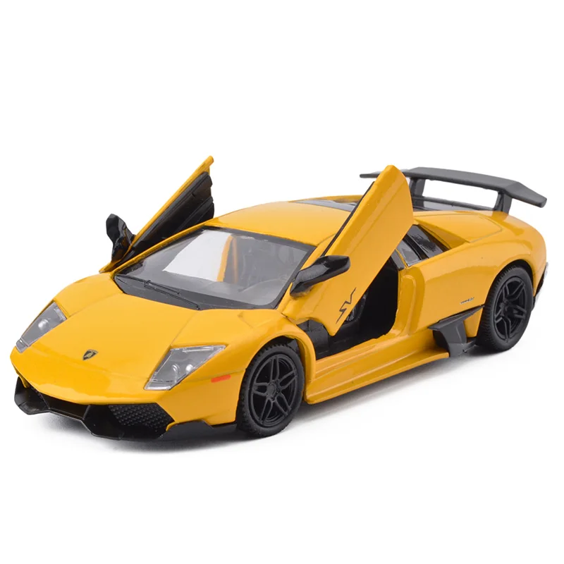 1:36 Масштаб литой металлический автомобиль модель для Lamborghini Murcielago Коллекционная литая модель автомобиля Автомобильные Игрушки транспортные средства для детей