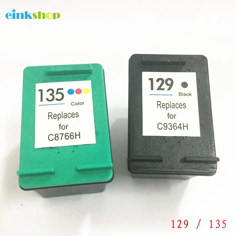 Einkshop 129 135 совместимый картридж с чернилами Замена для hp 129 135 с чернилами hp Deskjet C4183 5943 6943 6983 D4163 2575 D5163 8053 принтер