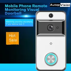 Новые Водонепроницаемый визуальный домофон дверь M5 Wi-Fi видео-телефон двери дверной звонок Камера со встроенным аккумулятором обнаружения