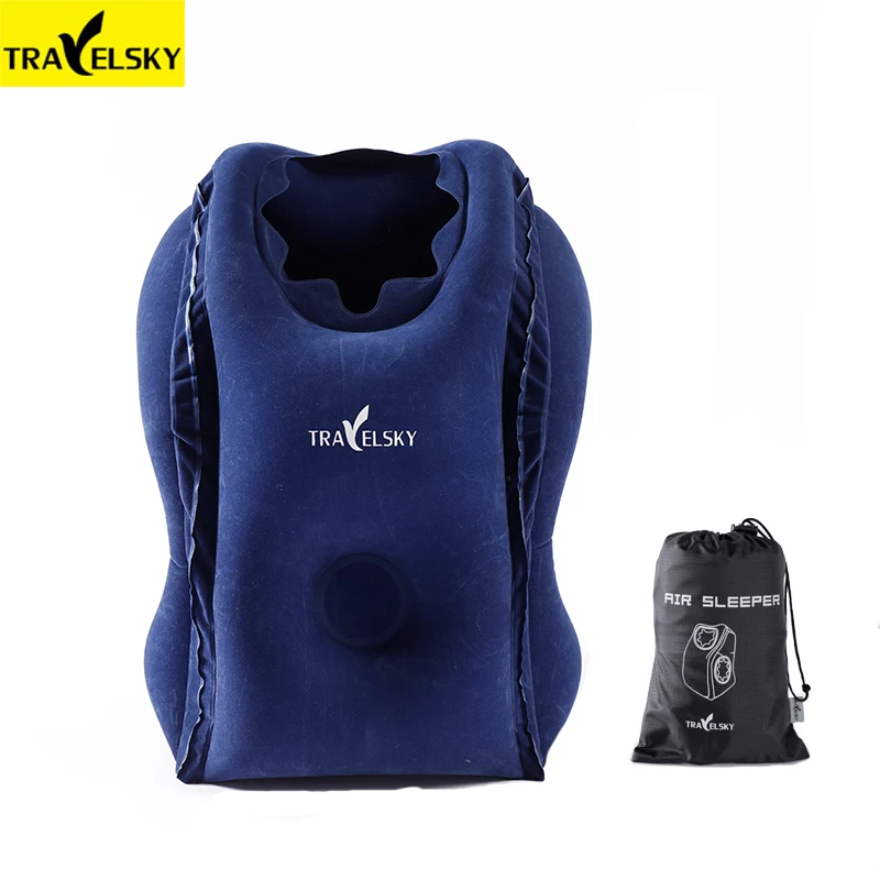 

Travel pillow Inflatable pillows air soft cushion trip portable innovative products body back support Foldable blow neck pillow