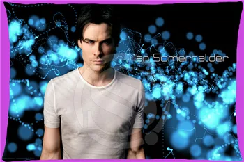 

Ian Somerhalder Rectangle Pillowcases zipper Fashionable Custom Pillow Case New arrived 35x45cm SQ00707-@H060