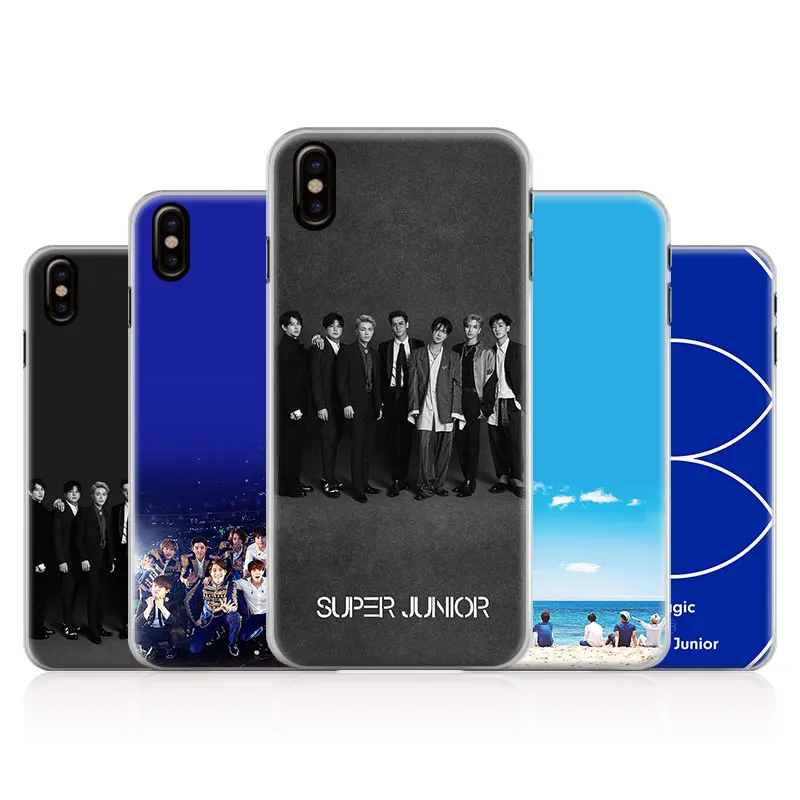 

Super Junior kpop Boy band Phone Case Cover Shell For Apple iPhone X 8Plus 8 7Plus 7 6sPlus 6s 6Plus 6 5 5S SE