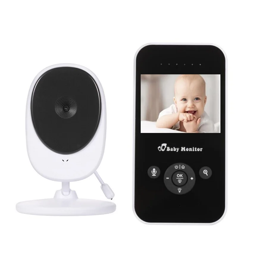 Babykam niania elektroniczna видео baby монитор 2,4 дюймов ЖК-дисплей ИК ночник видения Домофон колыбельные Температура Сенсор 2X зум