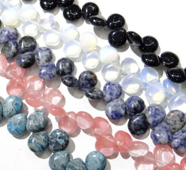 

10*12mm natural stone tiger eye agates Opalite Quartz crystal Water Drop shape beads for diy jewelry making 33pcs