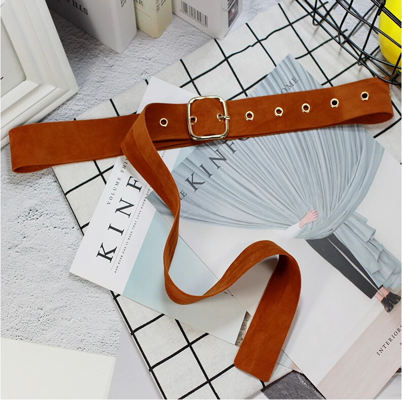 

Women's Belt Girls Fashion All-Matching Dress Adjustable Metal Adornment Waist Belt Buckle Vintage