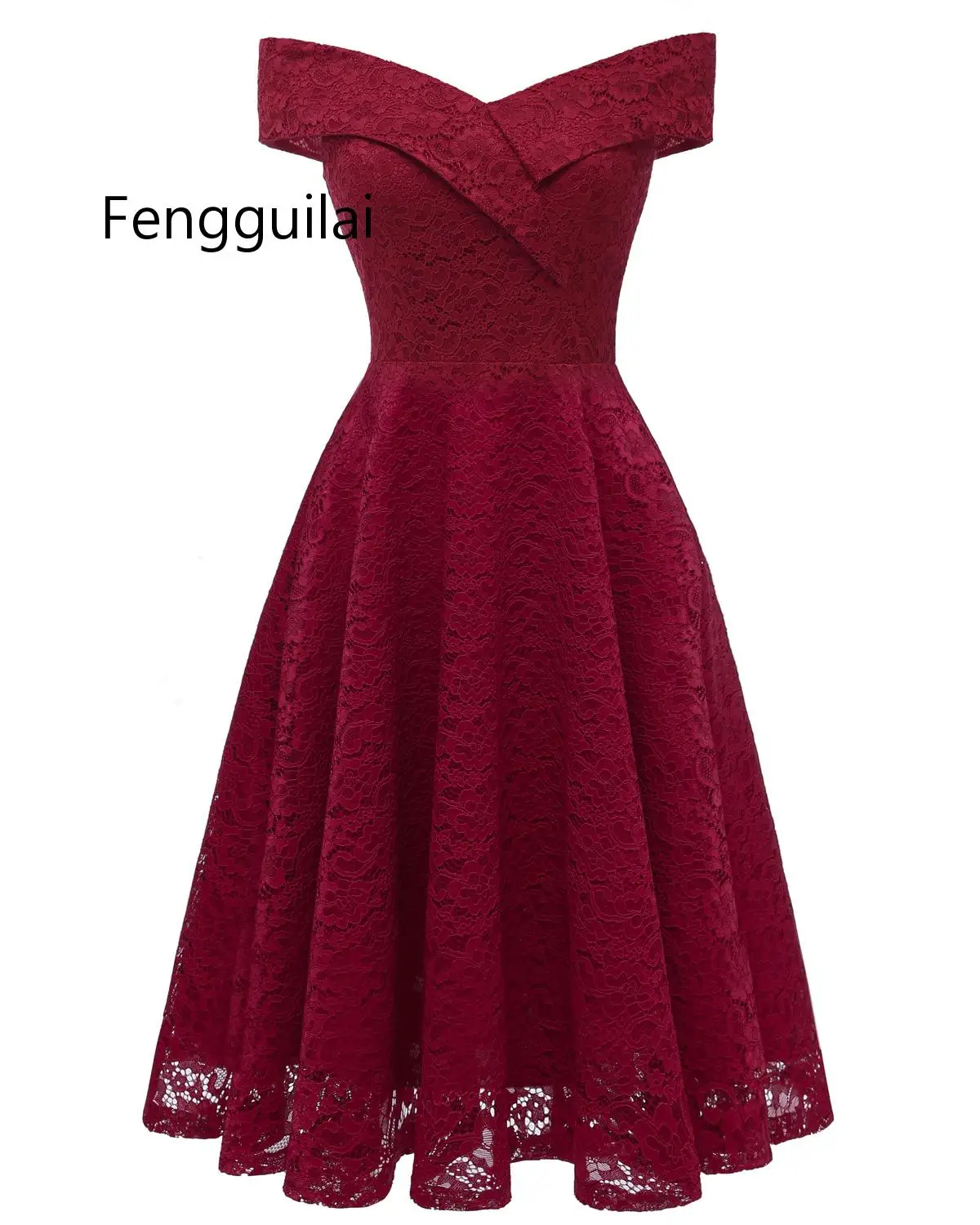 

2019 Summer Autumn Women Dress Sexy Slim Elegant Hollow Out Solid Lace red Party Dresses Female Vintage A-Line Dress Vestido