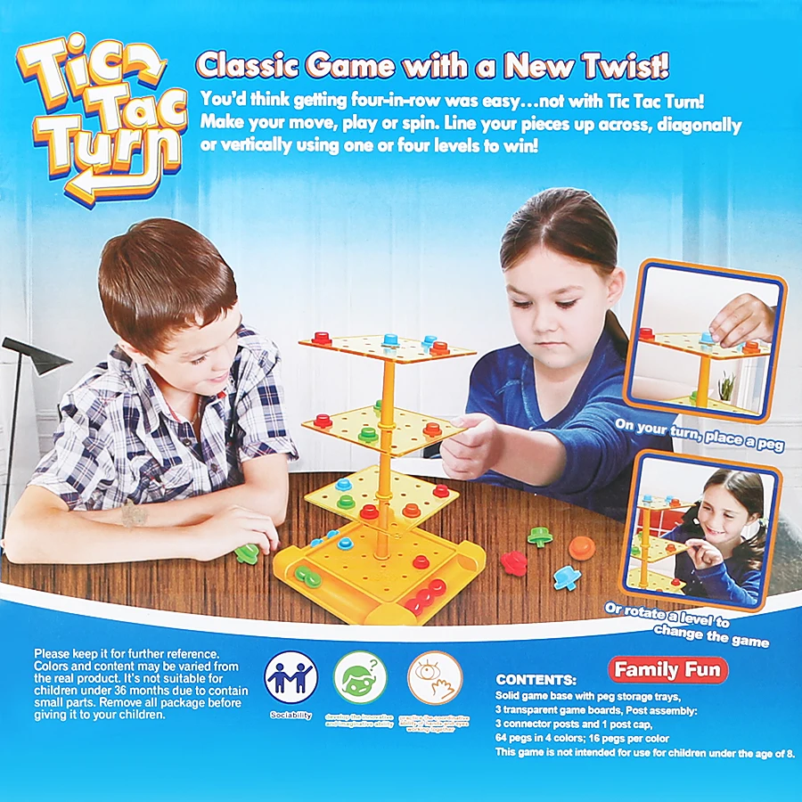 Tic Tac настольные игры с поворотом на палец 4 in a row классические новым закручиванием