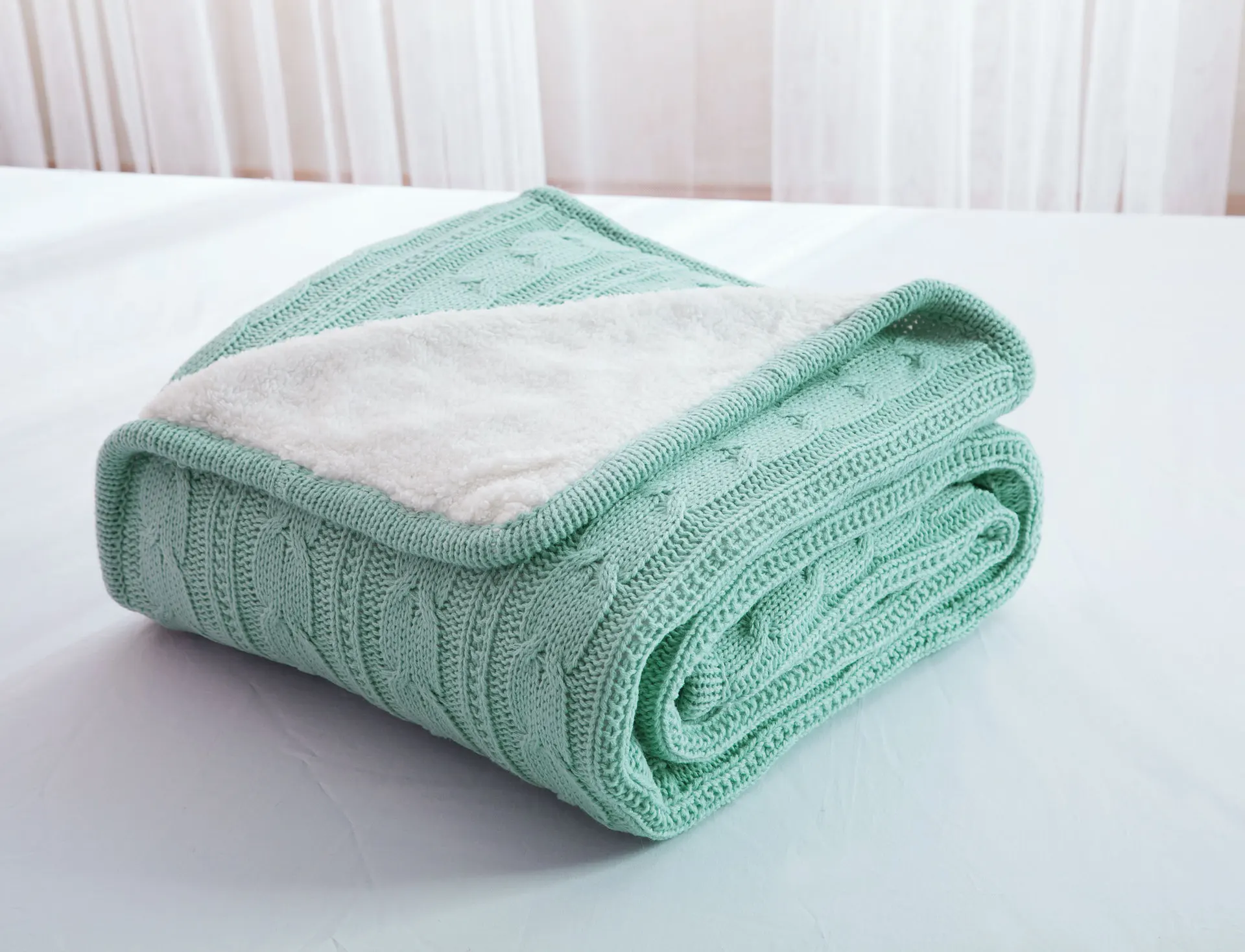 Японский ромб 100% хлопок вязаный шерстяной вязаный Одеяло свитер линии одеяло ультрамягкое одеяло на кровать 110*180/200*180 см