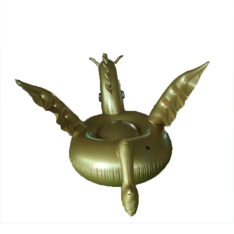 Giant Inflatable Golden Dragon unicorn Seahorse Pool Float swimming circle Air Mattress water toys for child adult beach party