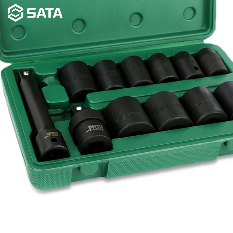 SATA 12 шт. 5 мм пневматическая втулка Метрическая флейта 7/16 дюйма 1/2 9/16 5/8 11/16 3/4 09008
