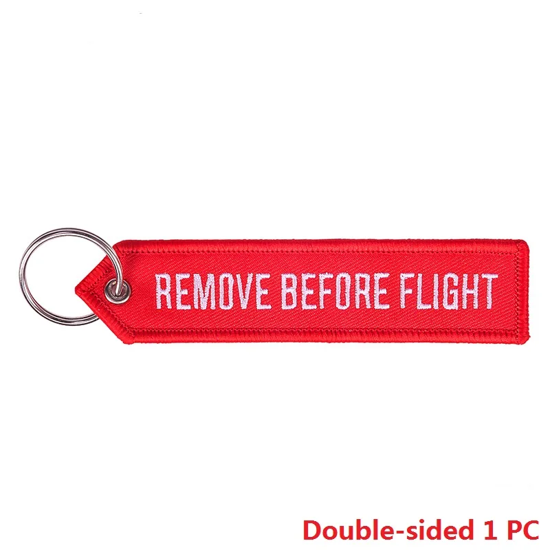 Remove Before Flight брелок на выбор брелок с вышивкой кольцо для авиации подарки OEM брелок для ключей ювелирных изделий, Чемодан тег - Цвет: Point End