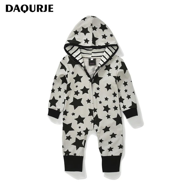 

Autumn&Winter Newborn baby clothes fashion infant baby boy Rompers Cotton Long Sleeve Star stripes kids Jumpsuits onesie