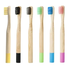 6 шт. детская бамбуковая зубная щетка детская мягкая щетина деревянная зубная щетка натуральная бамбуковая ручка уход за полостью рта Экологичная зубная щетка