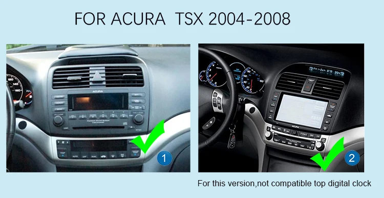 Best 10.1inch Android 6.0 Car Radio Stereo For Acura TSX 2004-2008 GPS Navigation Support Steering Wheel control full touch 1024*600 2