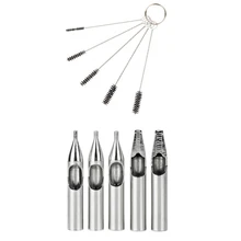 5 шт./компл. татуировки 304 нержавеющая сталь иглы Советы кисточки комплект 3/5/7R 5/7F каждый 1 шт