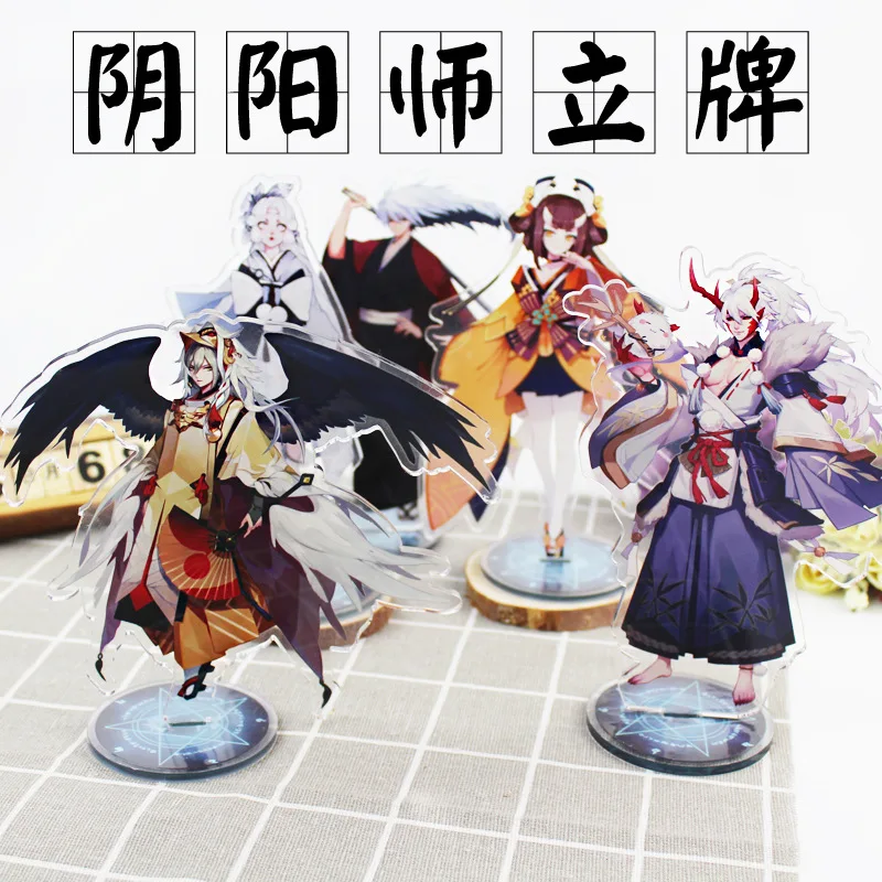 

29 types Anime Onmyoji Acrylic Figure Great tengu Ibaraki-douji SSR Collection Stand Model Double Side Transparent Charm Gifts