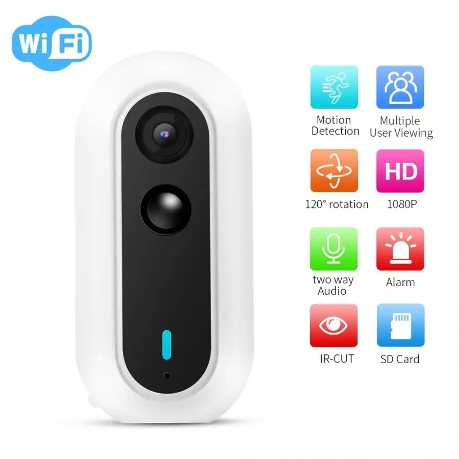 

1080P HD Wireless WiFI Baby Monitor Security Camera PIR Night Vision Remote Monitoring