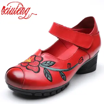 

Xiuteng 2020 With Heels Women Sandals Summer Shoes Women Casual Thick heels pumps Genuine leather sandalias de salto alto