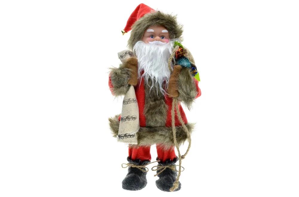 30 см Новогодние рождественские украшения Электрический Санта Клаус Музыкальные Танцы плюшевые куклы игрушки подарки для детей Домашние украшения ремесла