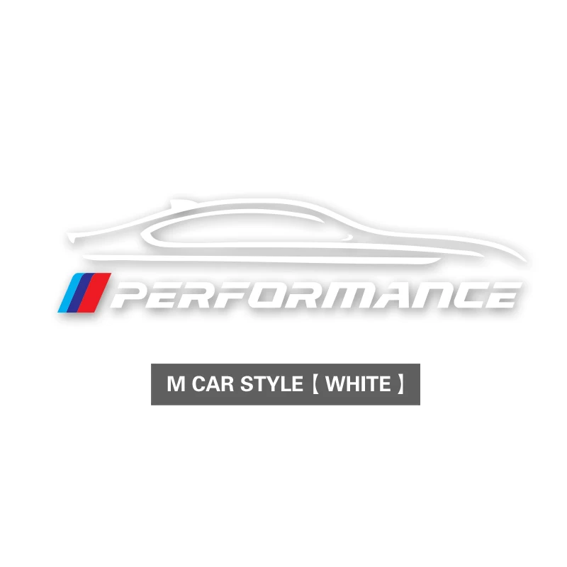 TPIC автомобиля топливного бака Кепки Стикеры гоночный дорожный Nurburgring производительность наклейка для BMW e90 e46 e60 e39 f30 f34 f10 f15 f26 X1 X3 X4 X5 - Название цвета: M Car style White