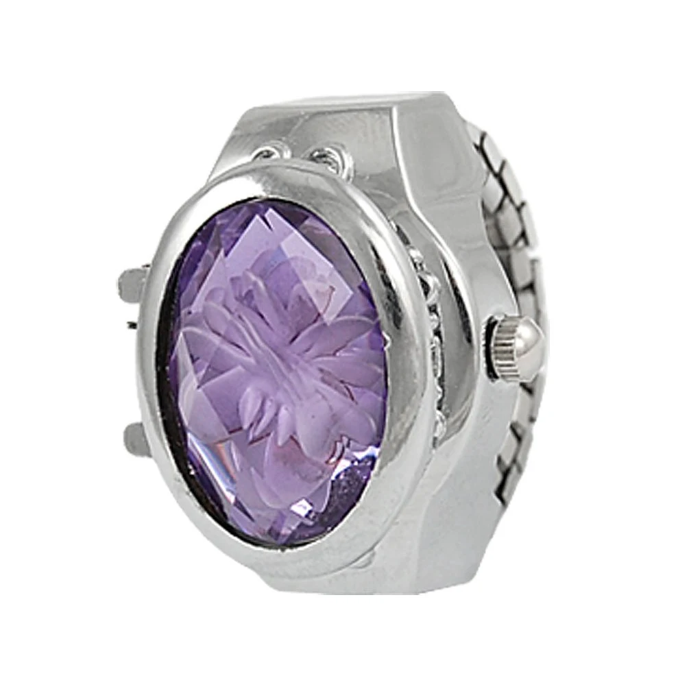 YCYS New Stretch Band elegant Flower Finger watch Quartz Watches women