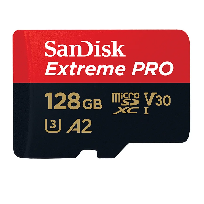 Оригинальная карта памяти SanDisk Extreme PRO Micro sd 128 Гб 64 ГБ 32 ГБ A2 U3 V30 UHS-1 4K flash Microsd TF карта с адаптером SD