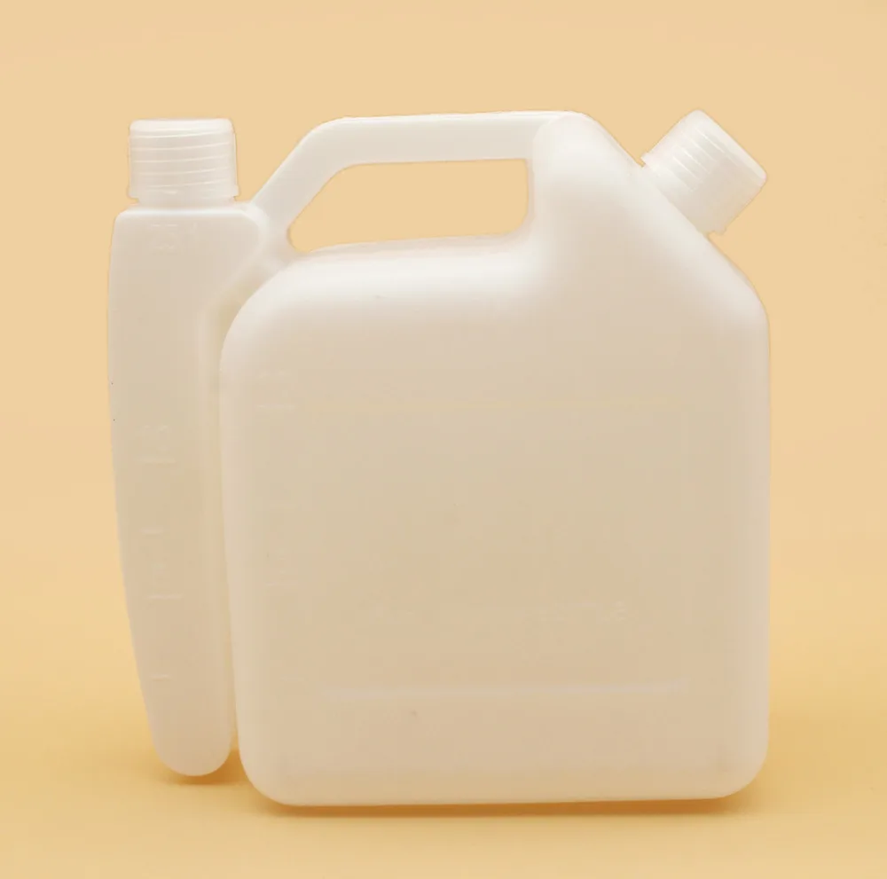 1.0L 1L портативная 2 тактная бутылка для смешивания топлива бензина масла смеси 25:1