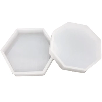 

Geometric Design Concrete Coasters Molds Tea Cup Holder Molds Cement Coaster Tray Molds For Plaster Gypsum Base Clay Mold